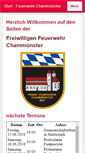 Mobile Screenshot of feuerwehr-chammuenster.de