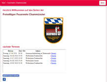 Tablet Screenshot of feuerwehr-chammuenster.de